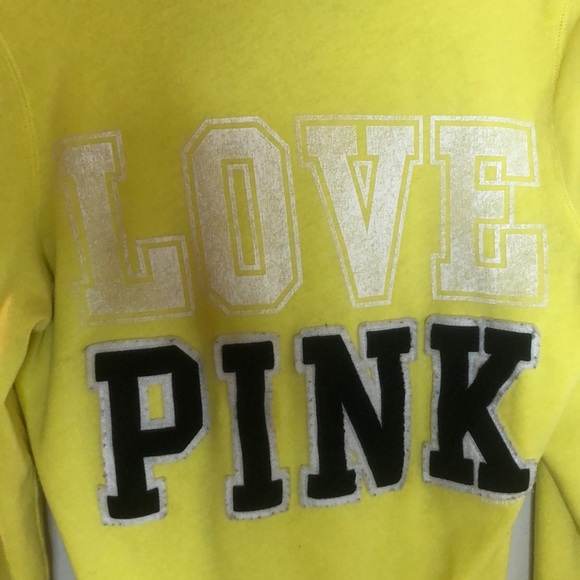 Yellow v neck hoodie - Picture 4 of 4